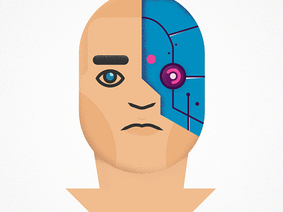 Cyborg cyborg man minimal robot