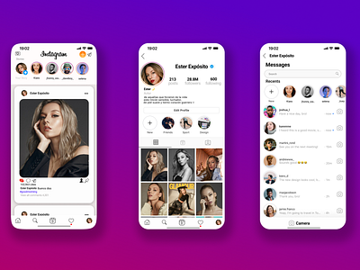 Intagram UI Design