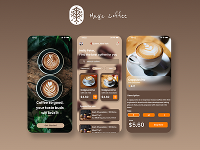 Magic Coffee animation app beginner branding design icon illustration logo ui ux vector