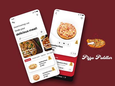 Pizza Peddler app beginner branding design icon illustration logo ui ux vector