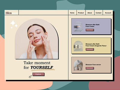 Blossom -Skincare brand web ui design concept.
Brutalism