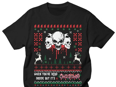 Dead inside But It's Christmas Styles T-Shirt