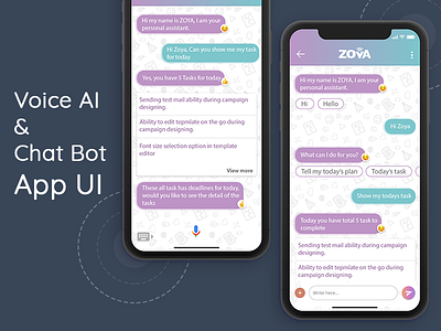 Chat & Voice Bot UI