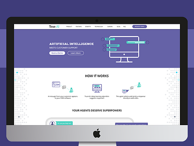 AI in Vectors ai clean homepage illustrations imac new ui trending ui vectors web web design