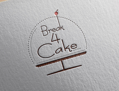 Logo design "Break4Cake" adobe illustrator adobe photoshop cake design homemade logo