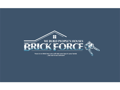 Logo/"Brick-Force" constructiond enterprise, Inc. adobe illustrator photoshop