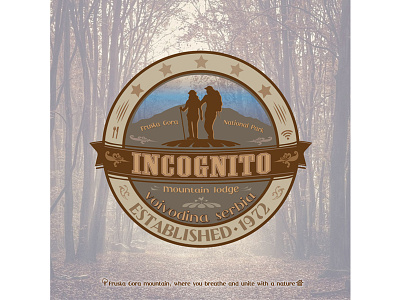 Logo -"Incognito"-Mountain Lodge adobe illustrator adobe photoshop