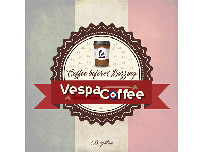 Logo/"Vespa Coffee" adobe illustrator adobe photoshop