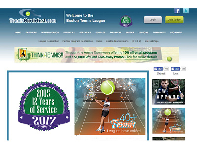 Boston Tennis League/Banners and Web Badge