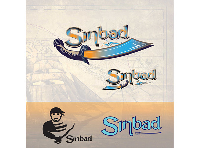 Swordfish - "Sinbad" corporate Logo Design adobe illustrator corporate logo design photoshop simple