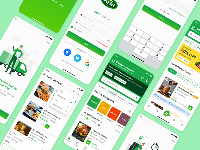 Food Delivery Mobile App Design UI
