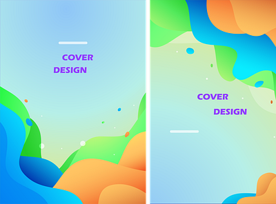 Gradient Vector Cover(light theme) 2d adobe adobeillustrator design digitalart graphic design illustration poster vector