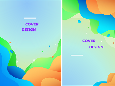 Gradient Vector Cover(light theme) 2d adobe adobeillustrator design digitalart graphic design illustration poster vector