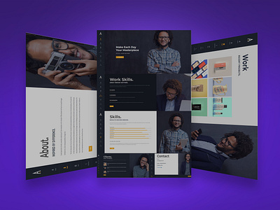 Portfolio landing WordPress Website