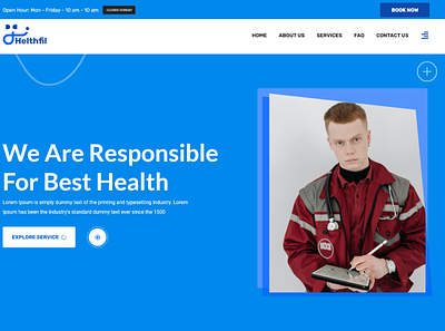 Helthfil - Medical Multipurpose Xd Template design app branding design typography ui ux web