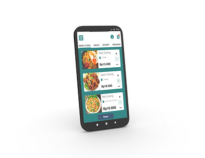 Food Order App for Lokal Resto design typography ui ux