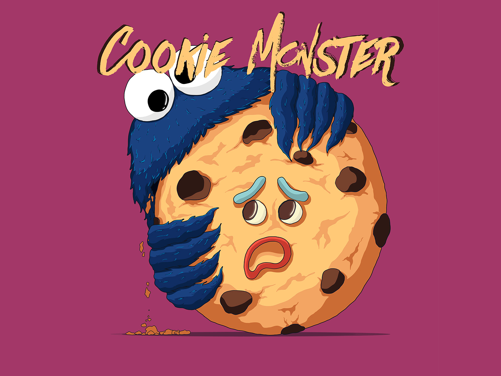 Cookie Monster by Eugene on Dribbble