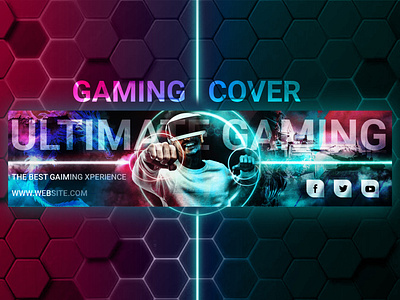 Gaming Social Media Cover And Banner Design