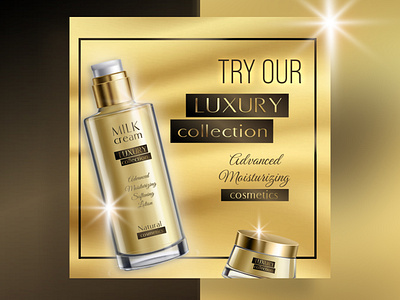 Luxury Skin Care Product Social Media Post and Banner Design