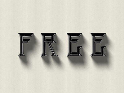 Free 3d abduzeedo dramatic shadow free shadow typography