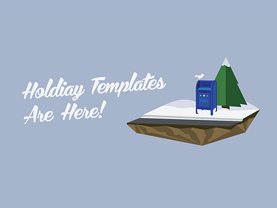 Holiday Templates... The Holiday Templates Are Here!!! bird flat float floating ground holiday mailbox party templates tree