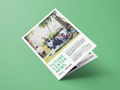 FUTURE CENTER NEWS brochure design design graphic design