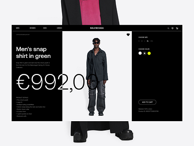 BALENCIAGA - Single Product Page