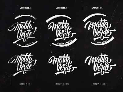 Matitaverde logo ver 0.3 calligraphy handlettering logotype typography