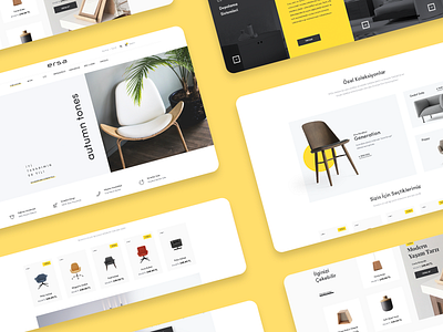 Ersa Furniture Redesign Website bootstrap branding chair clean commerce concept daily design furniture sofa theme ui ux web website