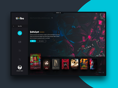 Tivibu "Seç İzle" - Redesign app branding cinema clean concept daily dark design film movie redesign smart tivibu tv ui