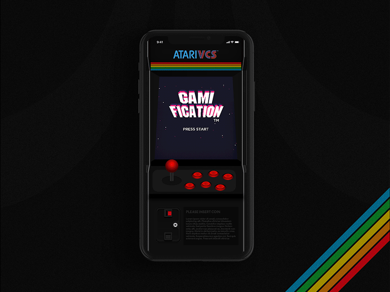 Atari VCS - Retro Mobile Arcade Game animation app arcade atari concept console daily design game iphone x motion retro ui ux vintage