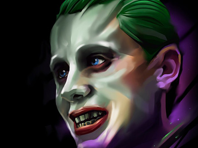 Suicide Squad | Joker art digital illustration joker painting portrait suicide squad