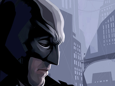 Batman art batman comix dark digital digitalpainting hero knight poster