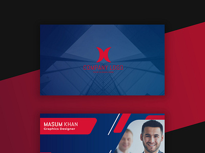 Business card template for business