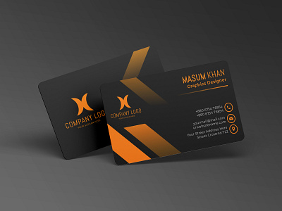 Abstract business card branding business business card design graphic design illustration vector
