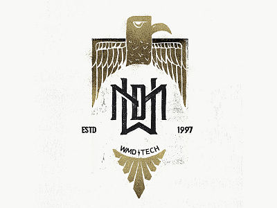 WMD Tech eagle illustration logo shirt