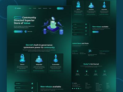 deCRED - Crypto Landing Page Redesign