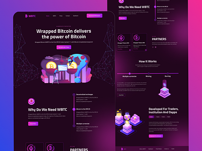 Cryptocurrency Landing Page - Website Design