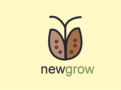 New grow Logo app branding design graphic design illustration logo typography vector