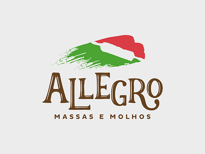 Allegro Massas e Molhos brand design logo logotype