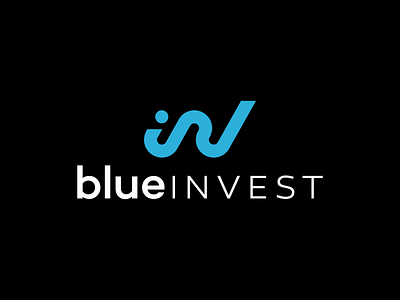 Blue Invest brand design investment logodesign logotipo logotype stocks