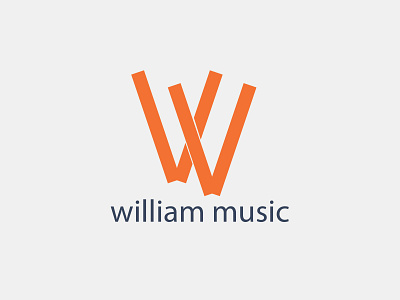 William Music Logo brand branding company logo design digital design fitness graphic design illustration logo logodesigner modern logo music music logo trend