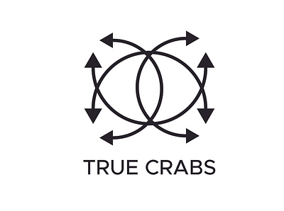 True Crabs Logo branding design digital design graphic design illustration logo logodesigner ui ux vector