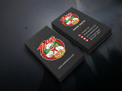 Business Card branding business business card card design digital design graphic design logo logodesigner pizza card pizza shop card shop card visiting visiting card