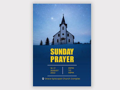 Church Poster branding church design digital design graphic design logo logodesigner poster prayer sunday