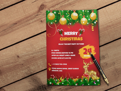 Christmas Party christmas party design digital design flyer flyerdesign graphic design party santa xmas xmas2023