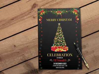 Christmas Party Flyer christmas party christmas party flyer design digital design flyer flyer design flyers graphic design xmas xmas party xmas2023
