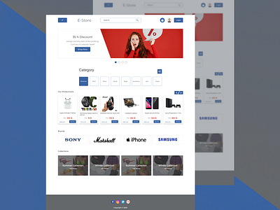 Online Store Web Design design shop store store design ui ux web design