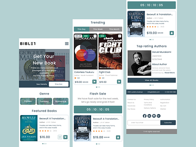 Online Book Store (Mobile Breakpoint) book store design ecommerce landingpage mobile mobile breakpoint mobile design online book store online store responsive shop store store design ui ux