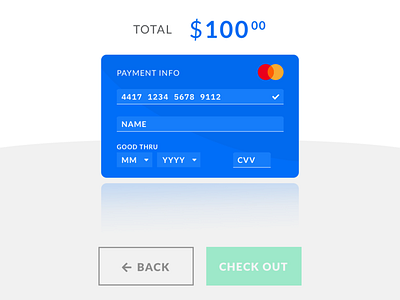 DailyUI 002: Credit Card Checkout